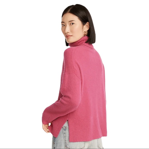 J.Crew Pink Turtleneck Sweater in Supersoft Yarn - Picture 2 of 9